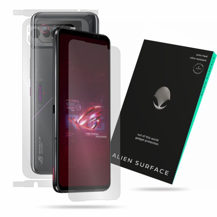 Alien Surface fólia, Asus ROG Phone 6, képernyővédő fólia, hátsó, oldal
