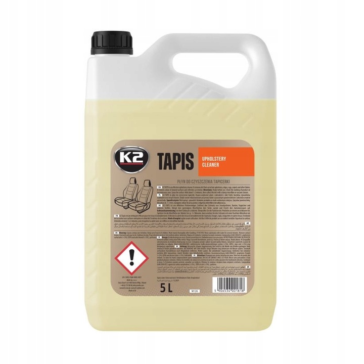 Lichid Tapis, K2, pentru spalarea tapiteriei, tesaturilor de covoare, 5L