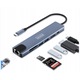 Адаптер Хъб 8в1 USB-C DisplayPort 8K 4K 144Hz RJ45 SD Zenwire