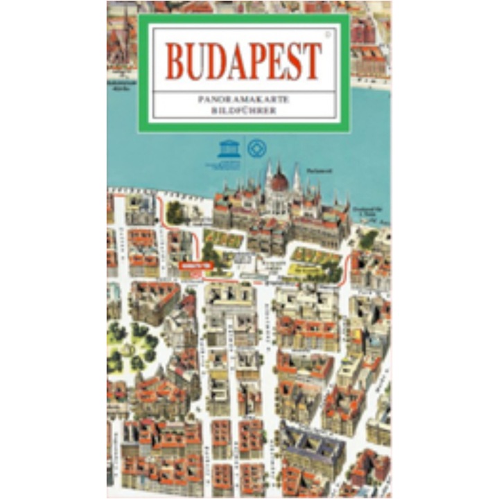 Budapest panorámatérkép (angol)