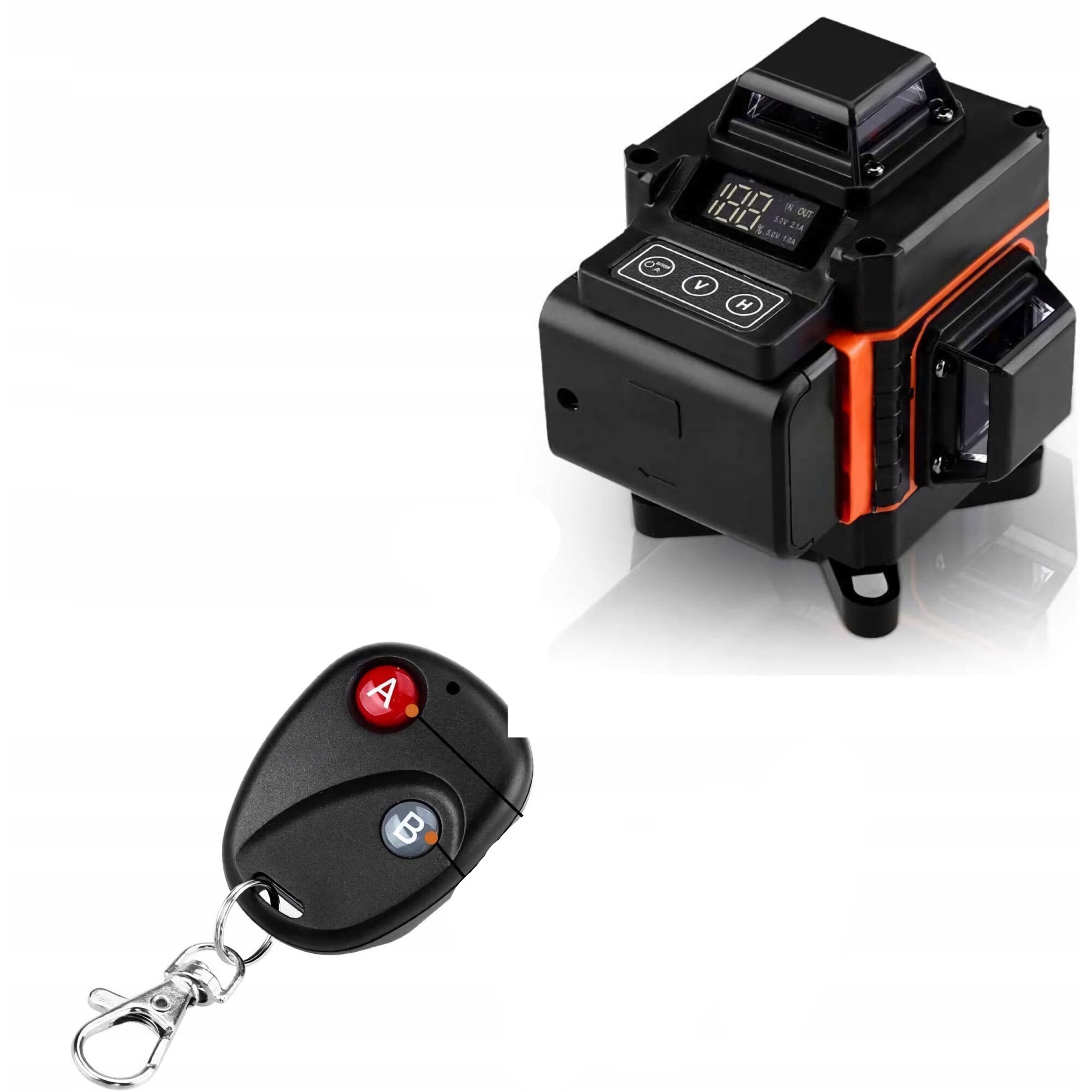Etime Nivela Laser 4D, Etime, 16 Linii, Lumina verde, 4x360°, Negru - eMAG.ro