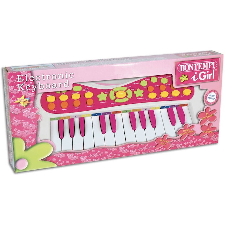 Електронен орган Bontempi I Girl, Със светлинни ефекти, 24 клавиша