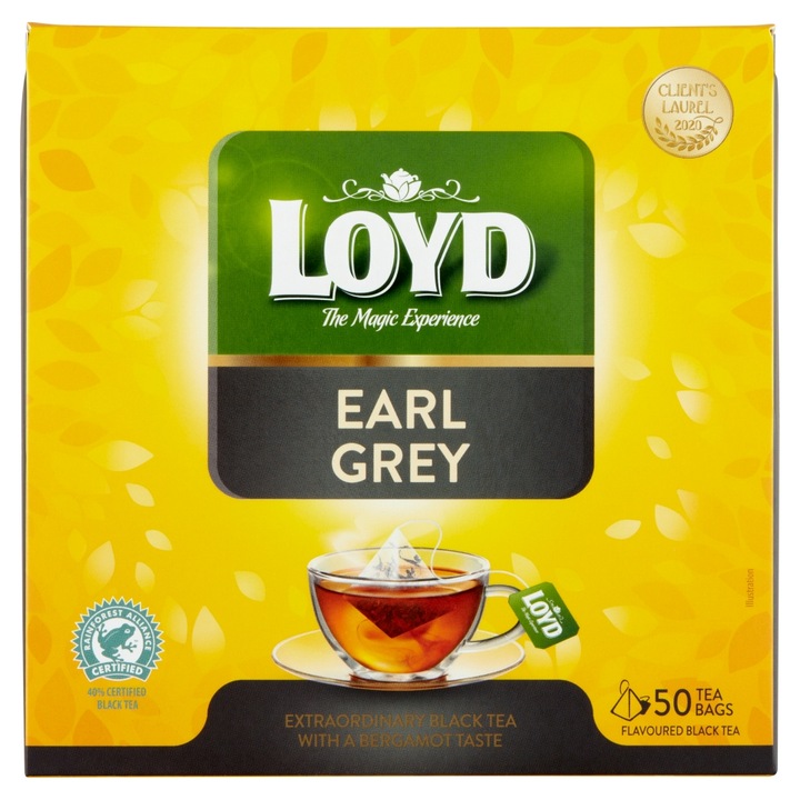 Loyd Piramis tea Earl Grey, 50*2g