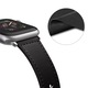 Curea barbati pentru Apple Watch 1/2/3/4/5/6/7/8/9/SE/SE 2 38/40/41mm, Watchband, X1370, Black