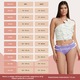 Chiloti menstruali reutilizabili din bumbac organic FEMIEKO, model IDA, absorbtie ridicata, culoare mov, marimea XS