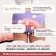 Chiloti menstruali reutilizabili din bumbac organic FEMIEKO, model IDA, absorbtie ridicata, culoare mov, marimea XS