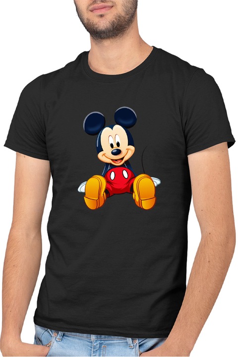 Tricou barbati Mickey Mouse Cartoon American Studios, negru, marime M