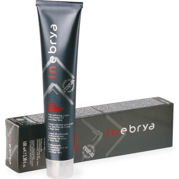 Vopsea profesionala de par, Inebrya, Maro ciocolatiu deschis 6.9, 100 ml