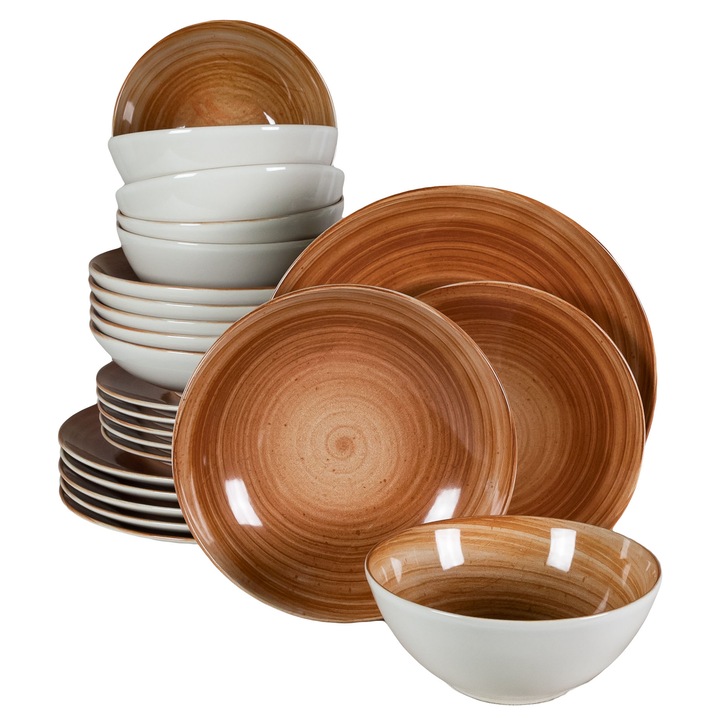 Set Complet Serviciu De Masa, Baumwurzeln, 24 piese, German Quality, Maro Lucios