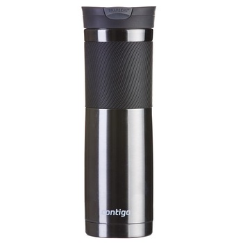 Cana Termos cu Pereti Dubli Otel Inoxidabil Gunmetal/Argintiu - Byron 720 ml, Contigo Cana Termos cu Pereti Dubli Otel Inoxidabil Gunmetal/Argintiu - Byron 720 ml, Contigo