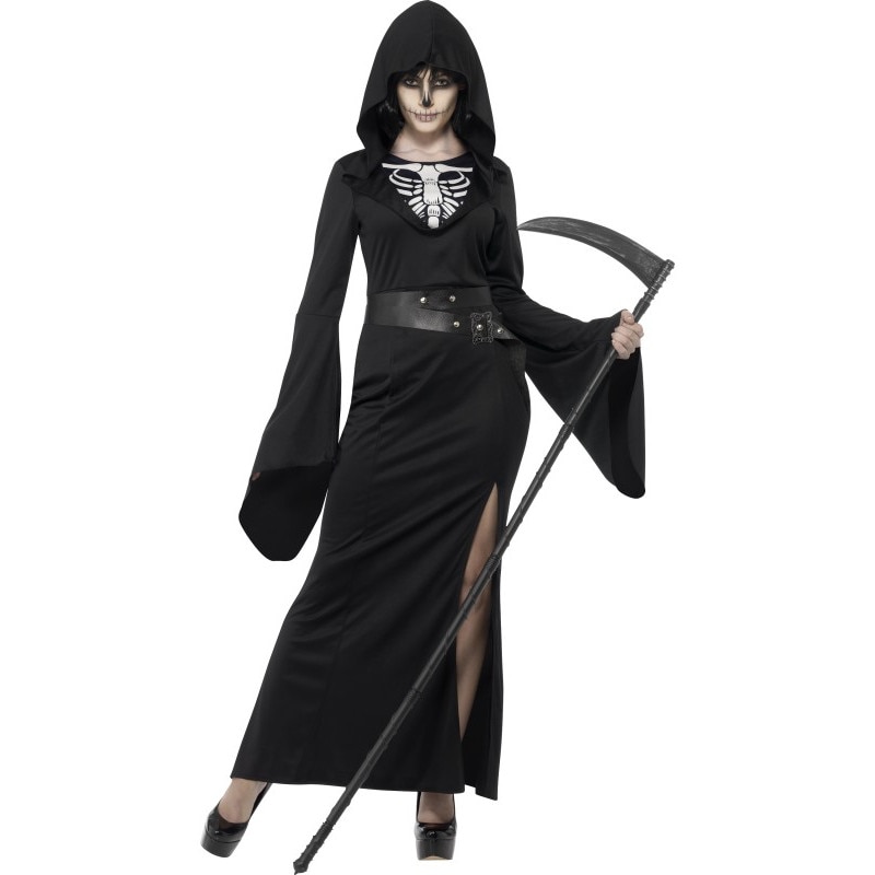 Costum schelet grim reaper dama L