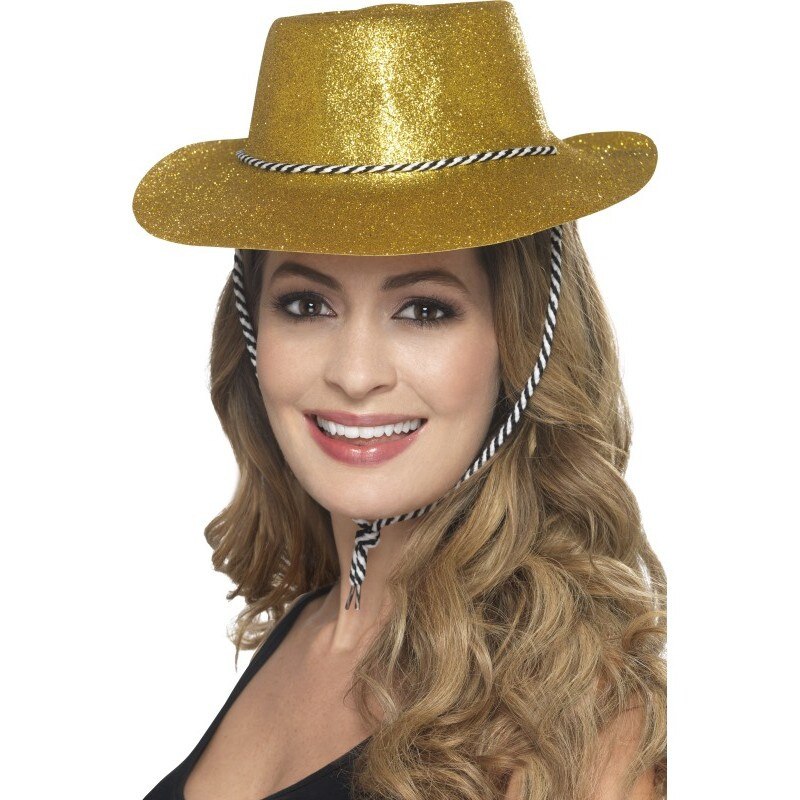 Palarie cowboy aurie petrecere