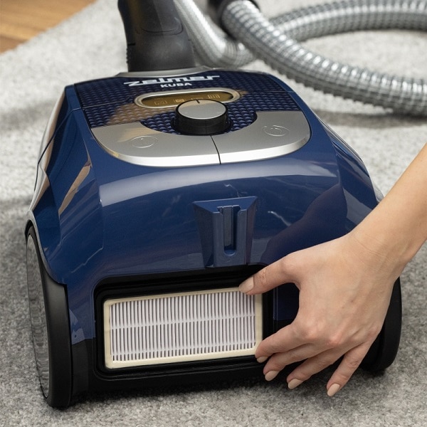 Aspirator cu sac, Zelmer, ZVC333, 650W, Hepa 12, Capacitate sac 3L, Albastru