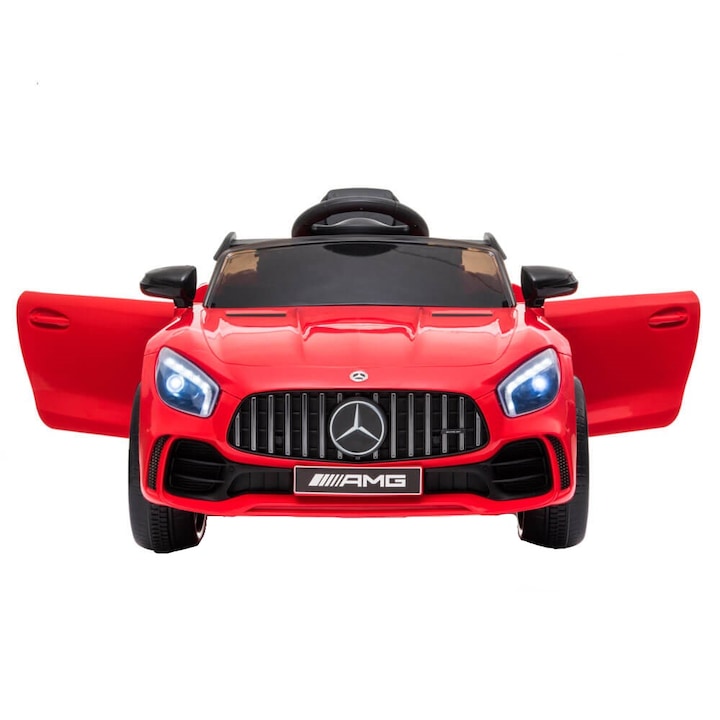 Masinuta electrica Mercedes GTR AMG, telecomanda cu frecventa unica, roti EVA, rosie