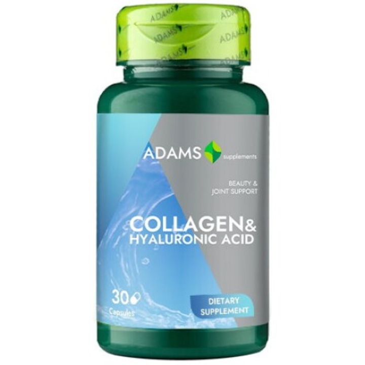 Collagen si Acid Hialuronic 30cps, Adams - eMAG.ro