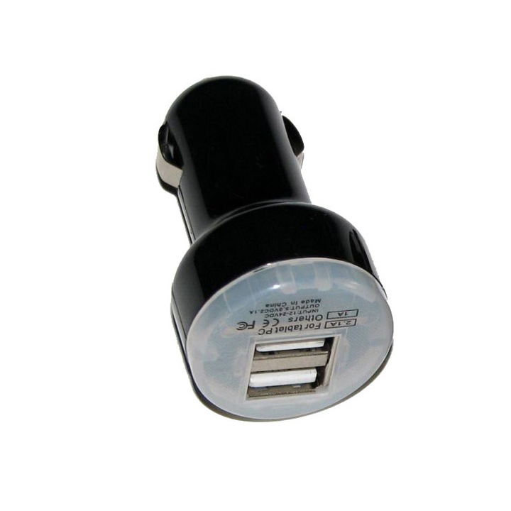 Incarcator Auto Universal pentru tablete de 5v - Dual USB 2100 mah