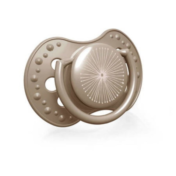 Бебешка залъгалка, Lovi, Силиконова, 6-18 л, Сива