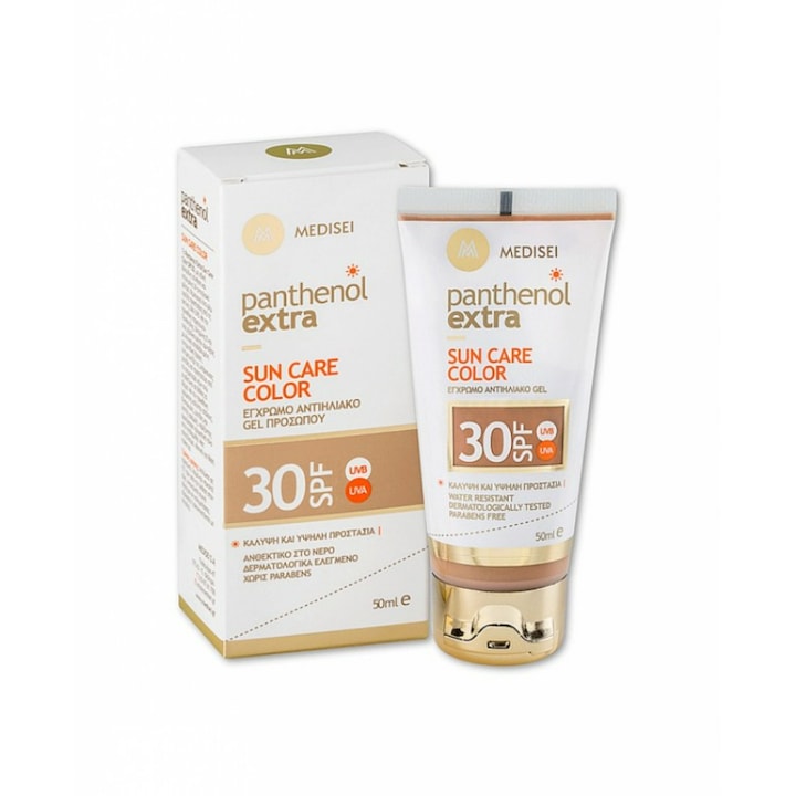 Protectie solara colorata pentru fata, Medisei, Panthenol Extra Sun Care, SPF 30, 50ml