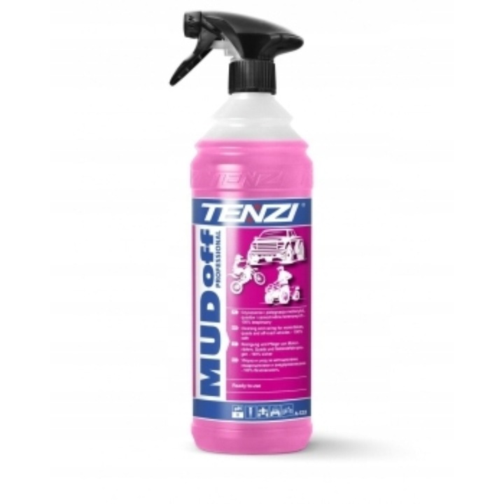Detergent Mud off, Tenzi, pentru indepartarea noroiului, pentru spalat motociclete, quad-uri, masini, biciclete, 1L