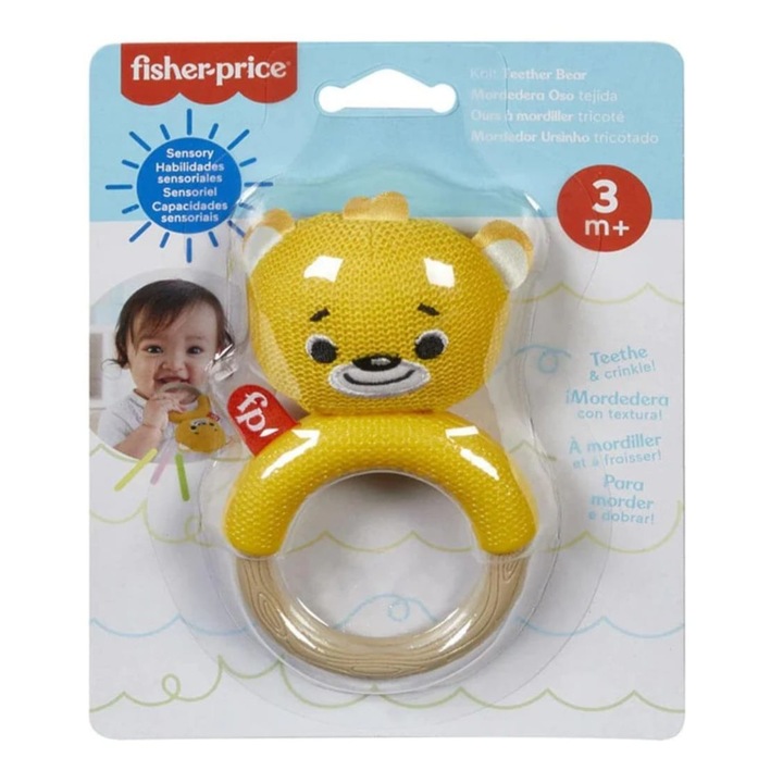 Гризалка Fisher Price, Мече, Жълт