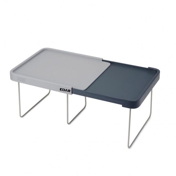 Raft extensibil, EDAR 3 picioare, A552, Lungime maxima 40cm, gri/gri inchis