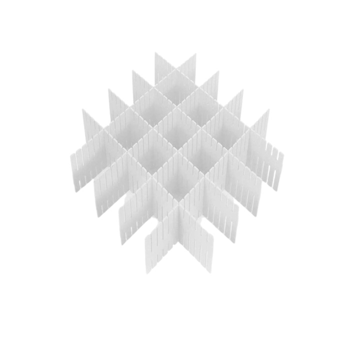 Set 10 Accesorii in forma de X pentru organizatoare de Sertar, universal * Enz Shop