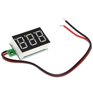 Voltmetru digital cu 2 fire, DC2.5V-30V, Verde, 0.28"