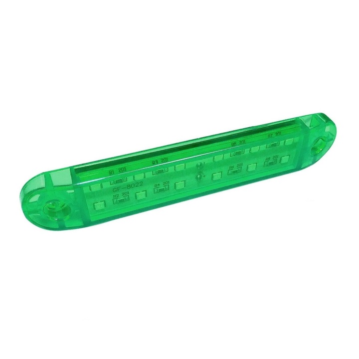 LED Indicator pentru camion, remorca, autobuz, duba, rulota, platforma 12V, Verde