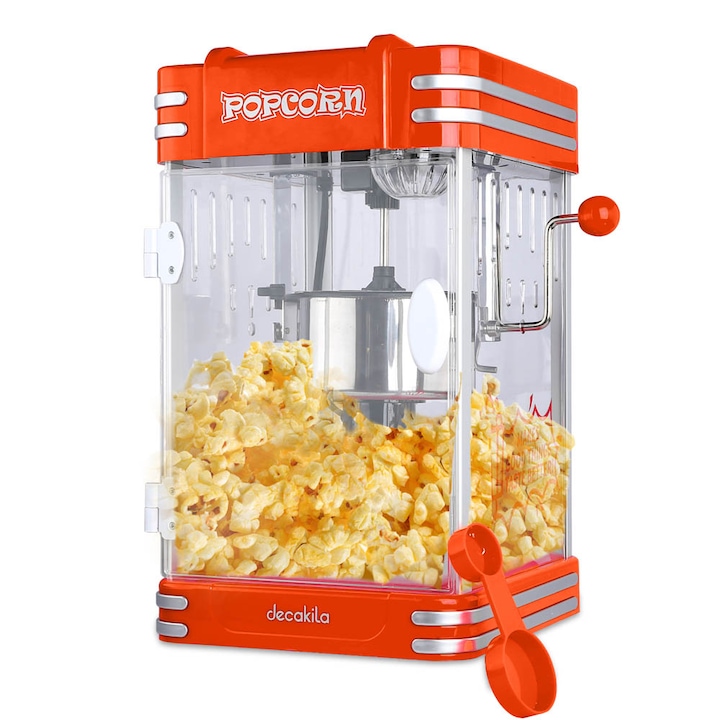 Aparat pentru popcorn Decakila, 310 W, Rosu