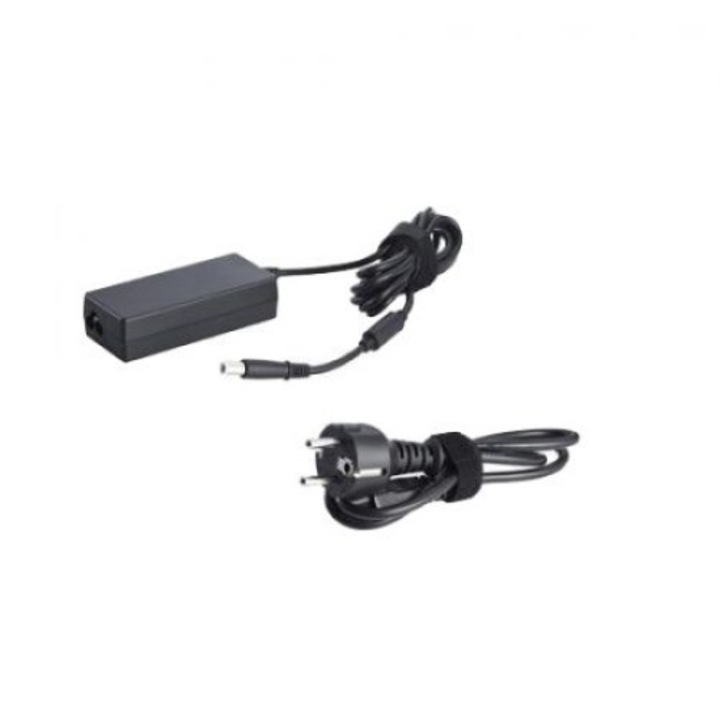 Töltő Dell 450-18168, Laptop adapter, 65 W, Eredeti, 7,4 mm, Fekete