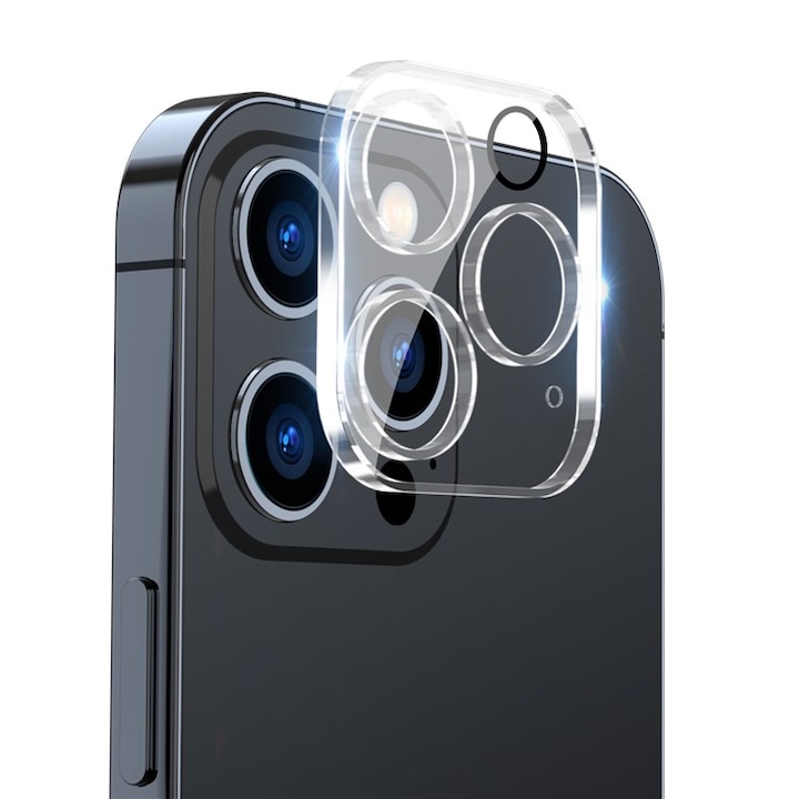 Протектор за Камера за iPhone 14 Pro/14 Pro Max, Tempered Glass, Прозрачен