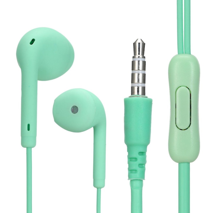 Слушалки с кабел Bibilel, жак 3,5 мм, убийствен бас, зелен, TCL-BBL6390