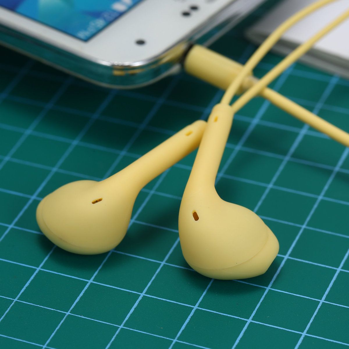 Casti in-ear cu fir Jack 3.5 mm, model Killer Bass, 1 m, Yellow