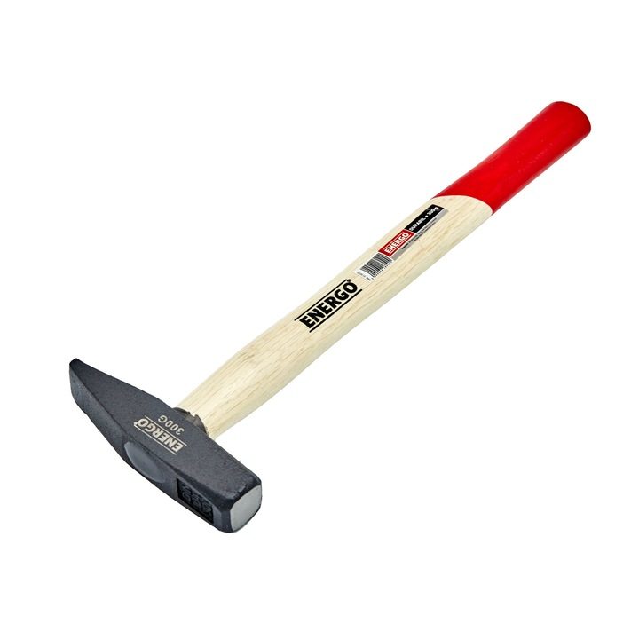 Ciocan lacatus Durabil 300 g, maner lemn Energo