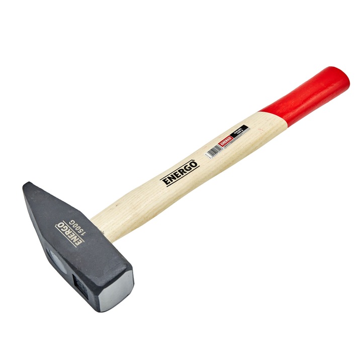Ciocan lacatus Durabil 1500 g, maner lemn Energo