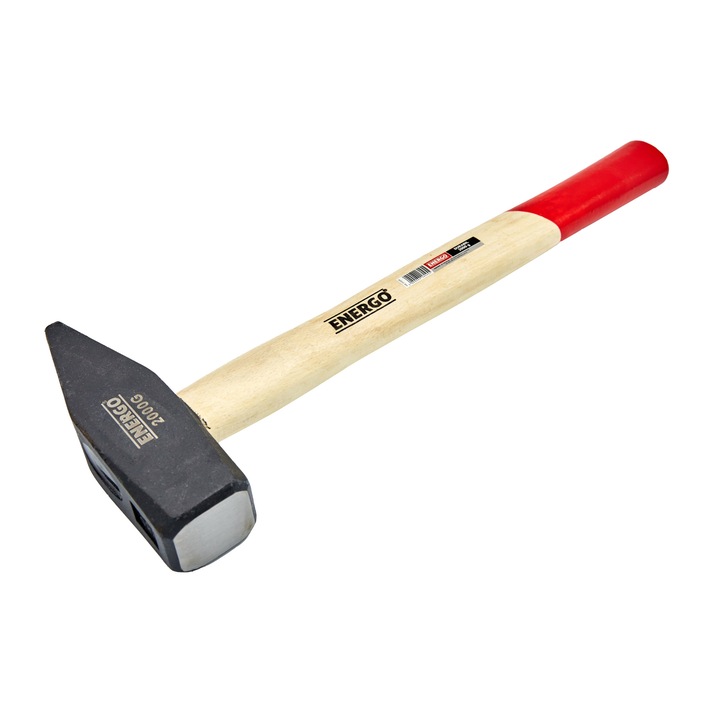 Ciocan lacatus Durabil 2000 g, maner lemn Energo