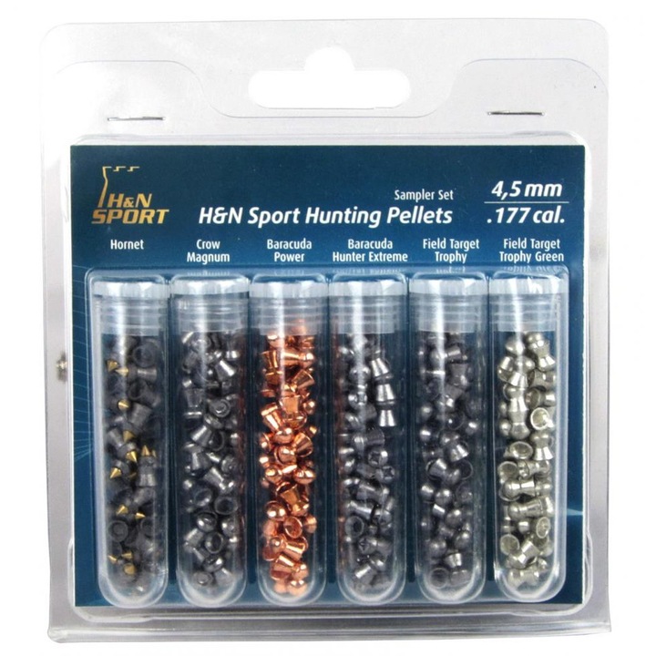 Сачми за въздушно оръжие H&N Sport SAMPLER ловни чашки .177/6 TYP II