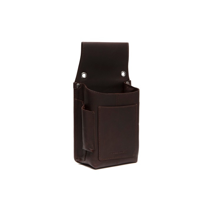 Borseta pentru ospatar, piele naturala, The Chesterfield Brand, Taiwan, Maro inchis