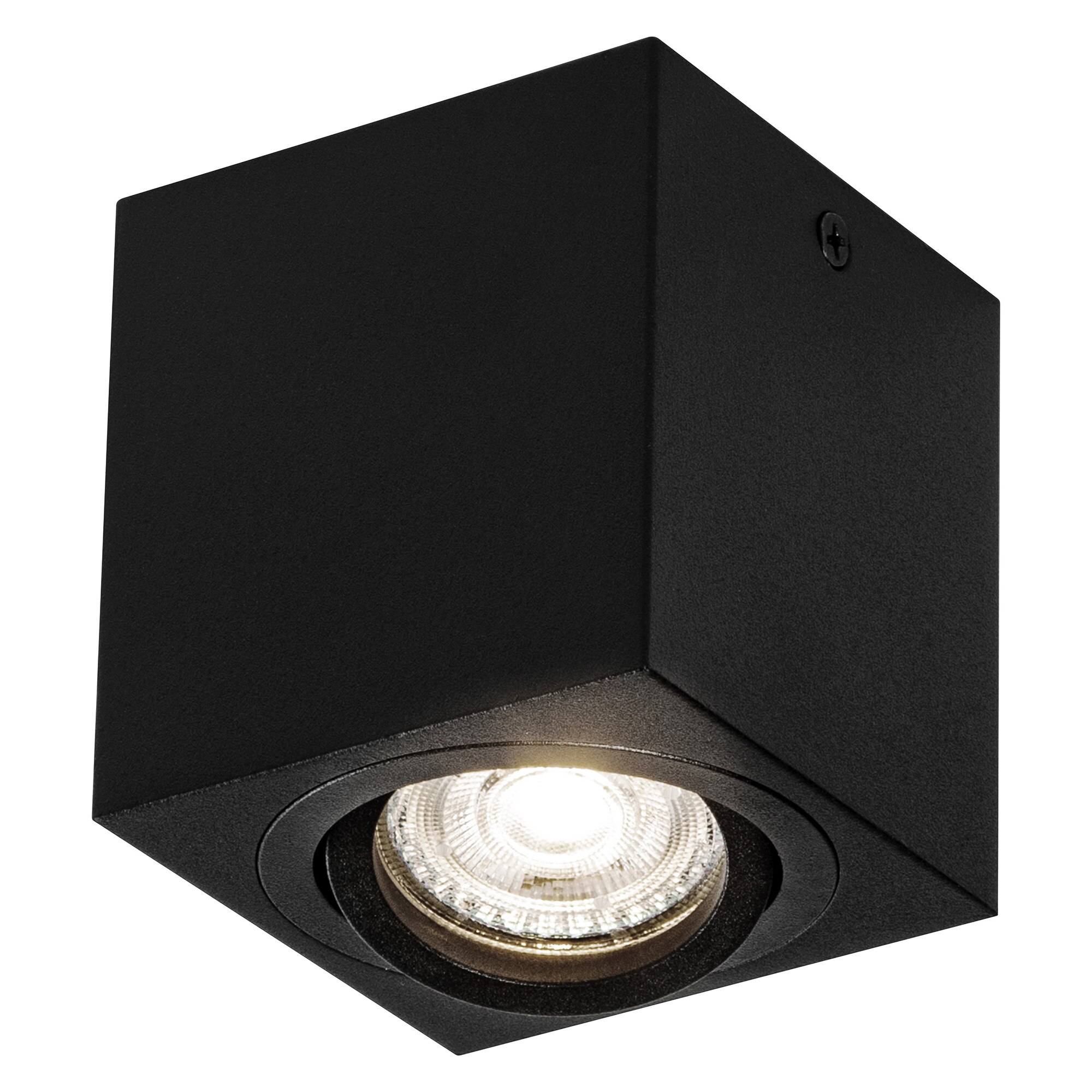 Spot Ledvance Surface Square, GU10, 7W Max, IP20, 8x9.5cm, Aluminiu, Negru