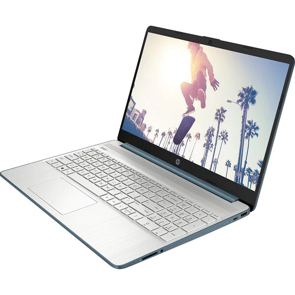 Laptop HP 15s-fq5002nq, Intel Core i7-1255U pana la 4.7GHz, 15.6" FHD, 16GB, SSD 1TB, Intel Iris Xe Graphics, Free DOS, Albastru