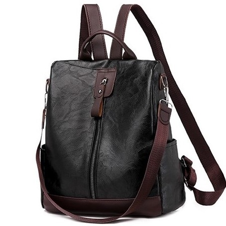 Rucsac dama, de tip geanta, Freeland B920, Antifurt, Negru