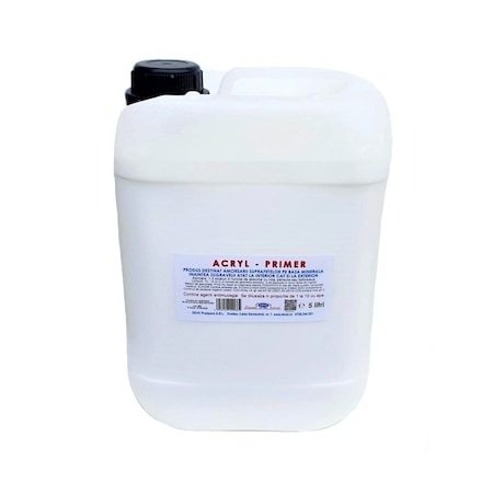 Amorsa acrilica, Acril Primer 5L, DEVE, diluabila 1 la 10, antimucegai, interior si exterior