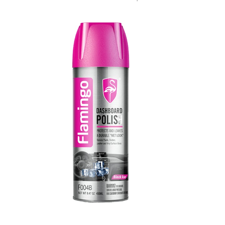 Спрей за полиране на табло и кожа, Dashboard polish, Flamingo, F004, 450 ml