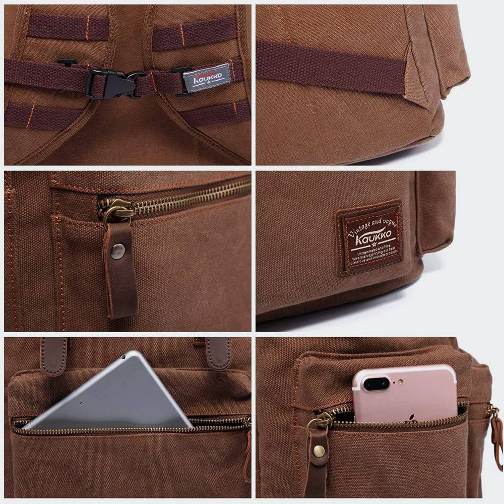 Rucsac laptop, Kaukko, Poliester, 41x27x16 cm, Cafeniu