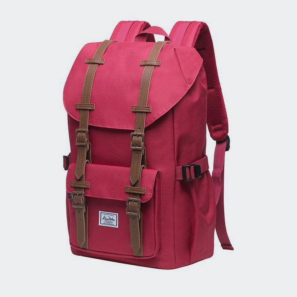Rucsac impermeabil laptop, Kaukko, Poliester, 47x34x12 cm, Rosu