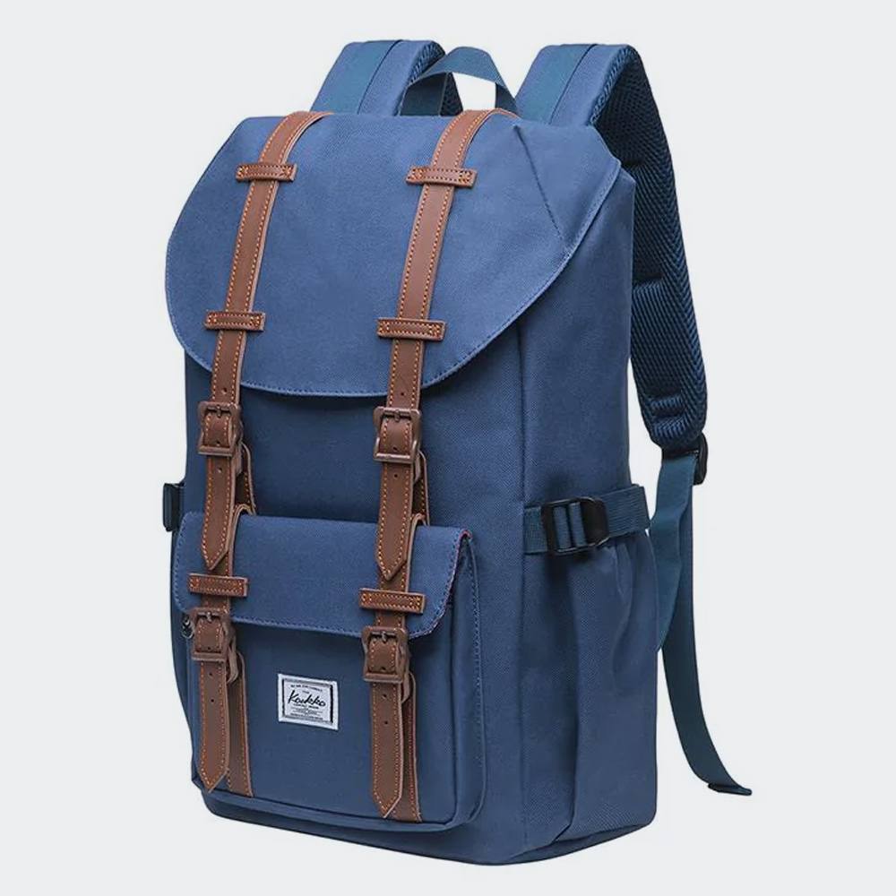 Rucsac impermeabil laptop, Kaukko, Poliester, 47x34x12 cm, Albastru