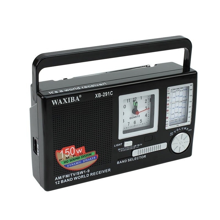 Radio XB-291C rotosonic portabil cu cuartz, 12 frecvente