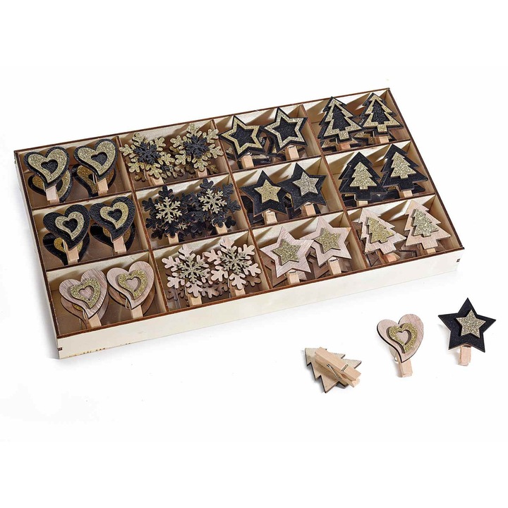Set 48 ornamente brad Craciun 30x16x3 cm