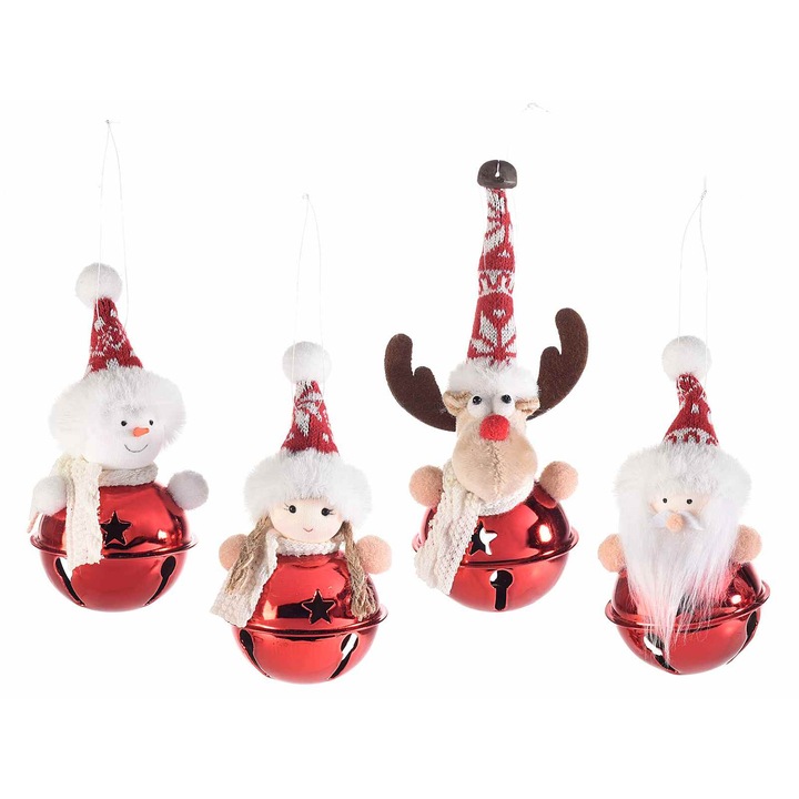 Комплект от 4 коледни герои 6х16 см