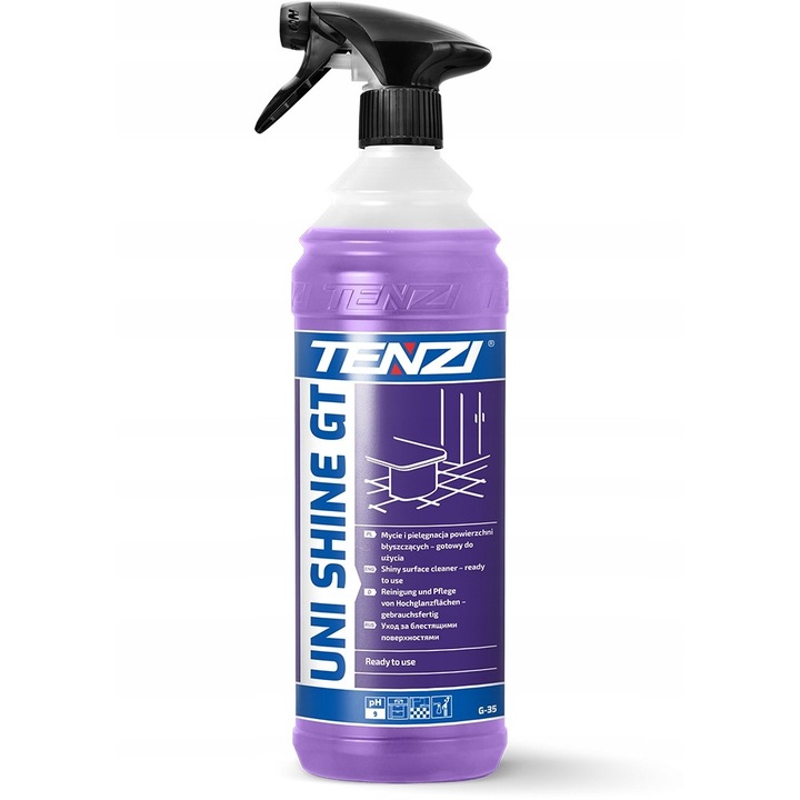 Uni Shine GT mosószer, Tenzi, lakkozott felületek tisztítására és polírozására, 1L